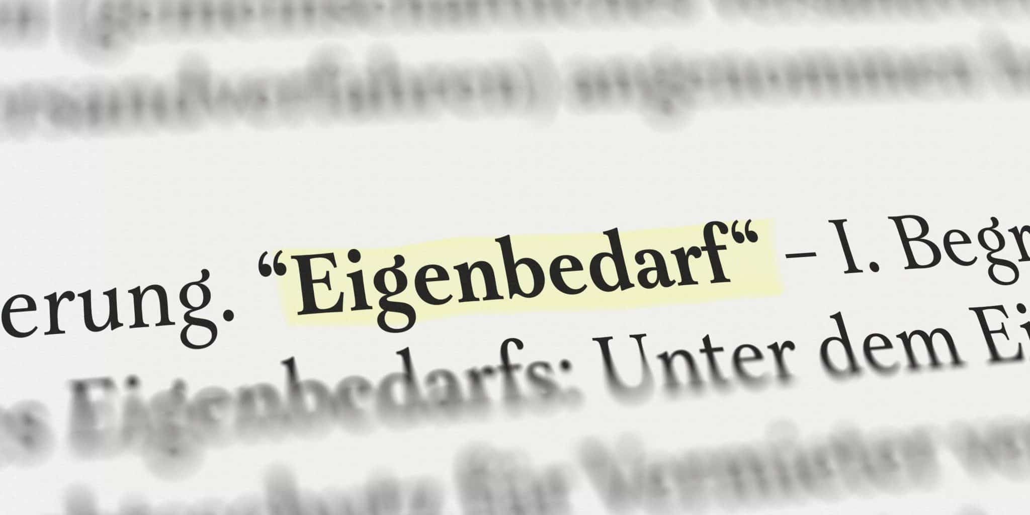 Eigenbedarfskündigung einer Mietwohnung – Gründe und Ablauf