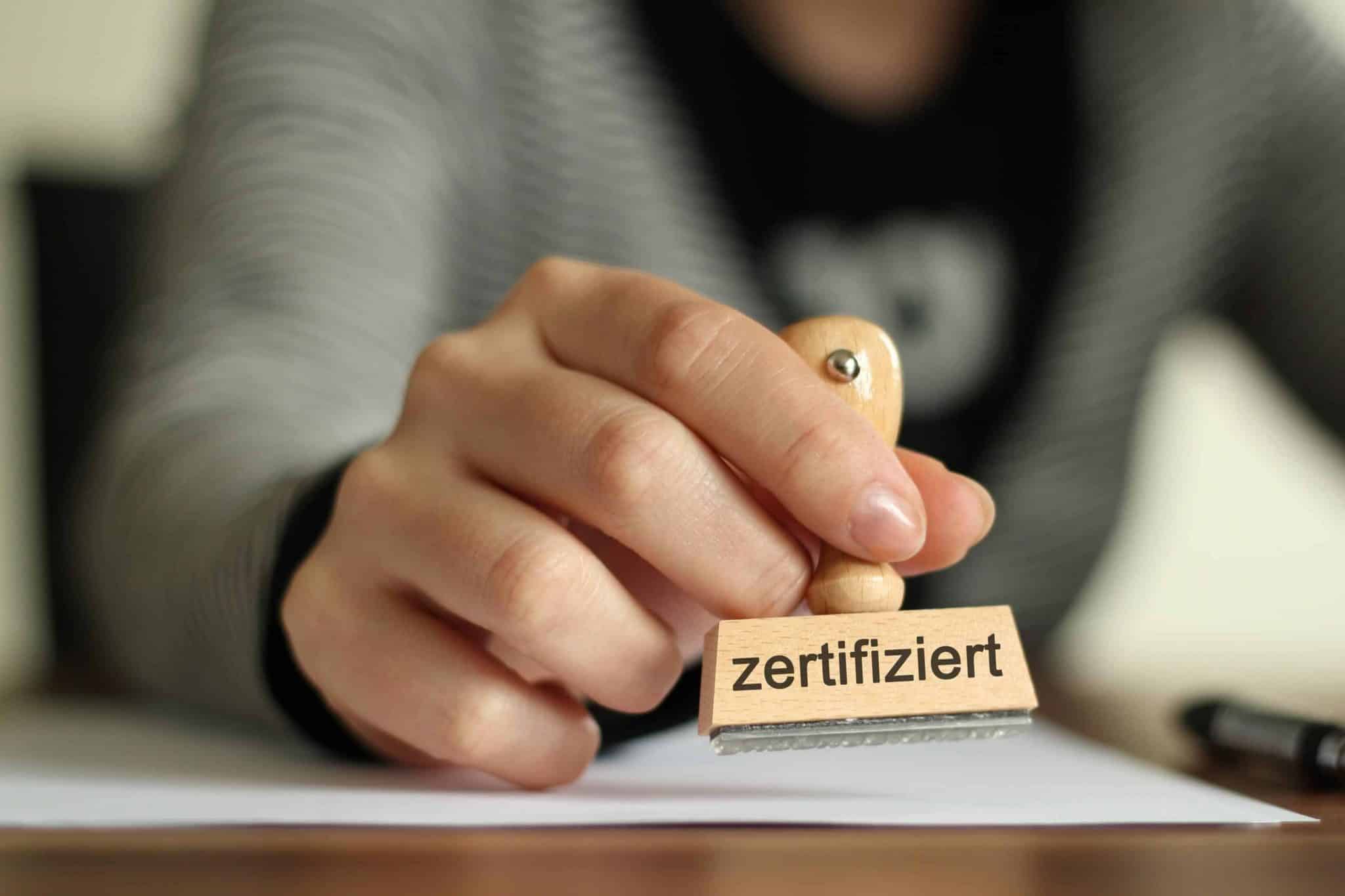 Zertifizierter Verwalter für WEG -Zertifizierung für Hausverwaltungen