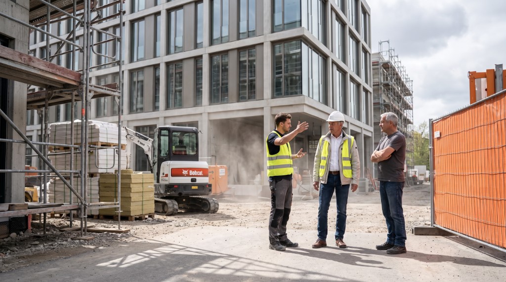 Abstimmung zum technischen Gebäudemanagement auf der Baustelle